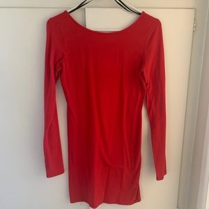 Red Body Con Dress
